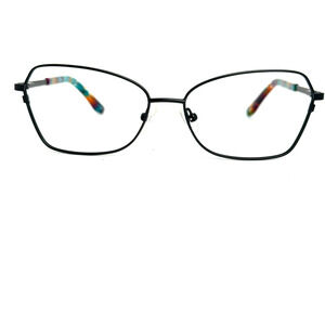 BCBGMAXAZRIA Valina Black Womens Butterfly Full Rim Eyeglasses 53-15-135 20764